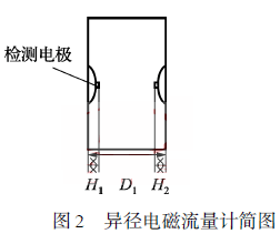 异径电磁流量计简图