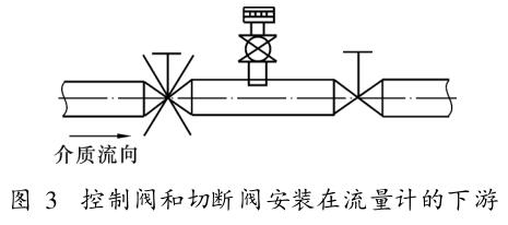 控制阀和切断阀安装在流量计的下游